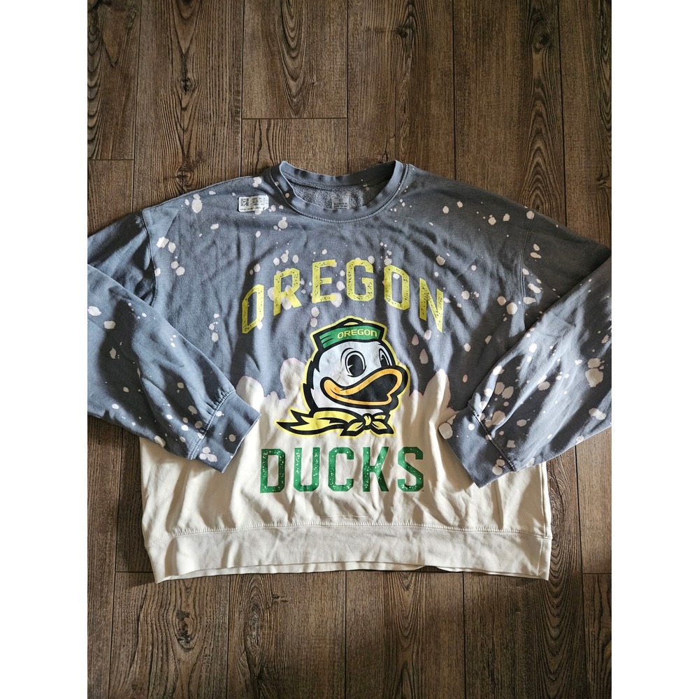 Oregon Ducks Gameday Couture Sweatshirt Gray Women's Size XL